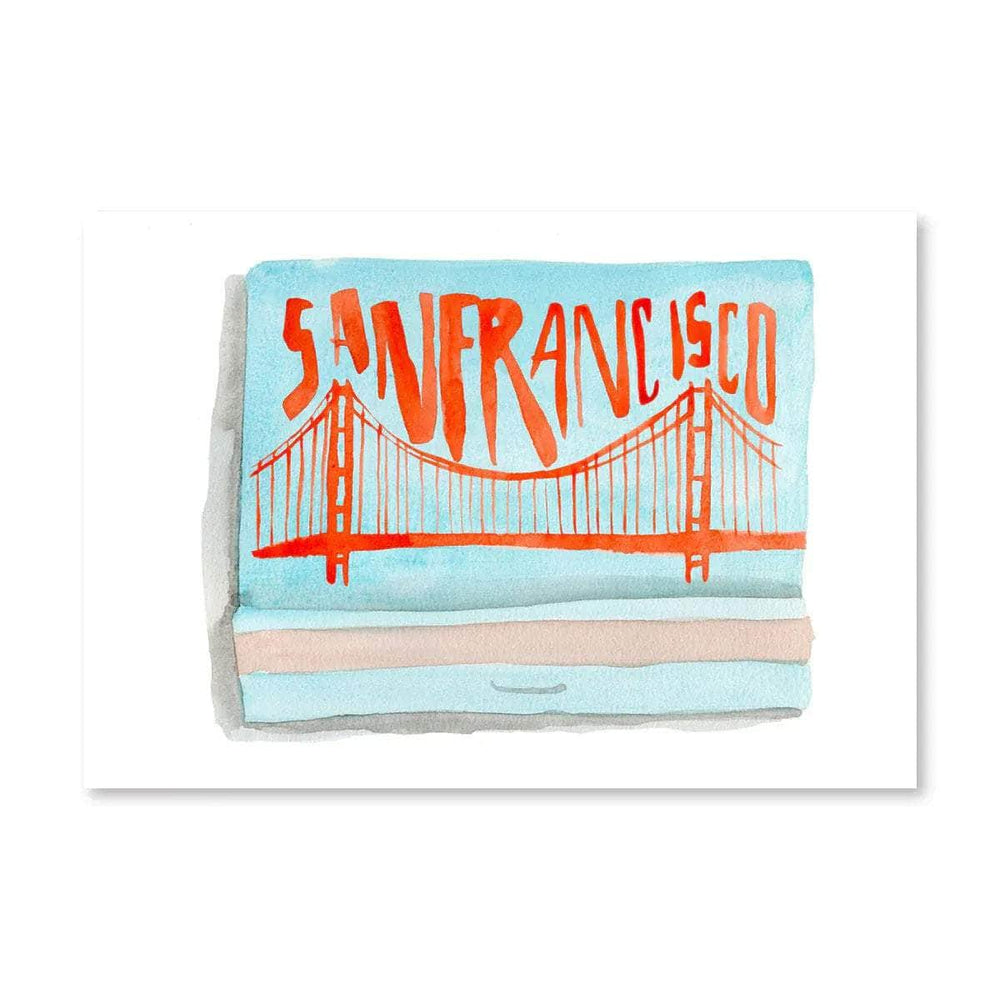 San Francisco Matchbook Print