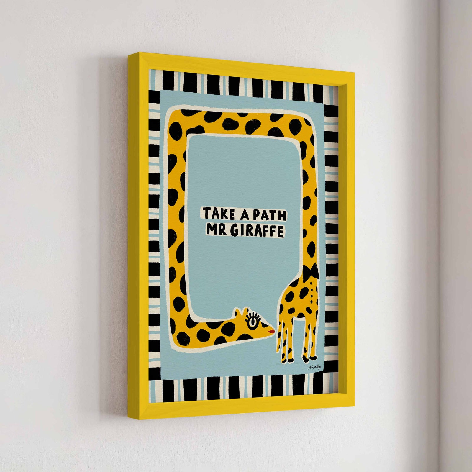 Take a Path Mr Giraffe Print