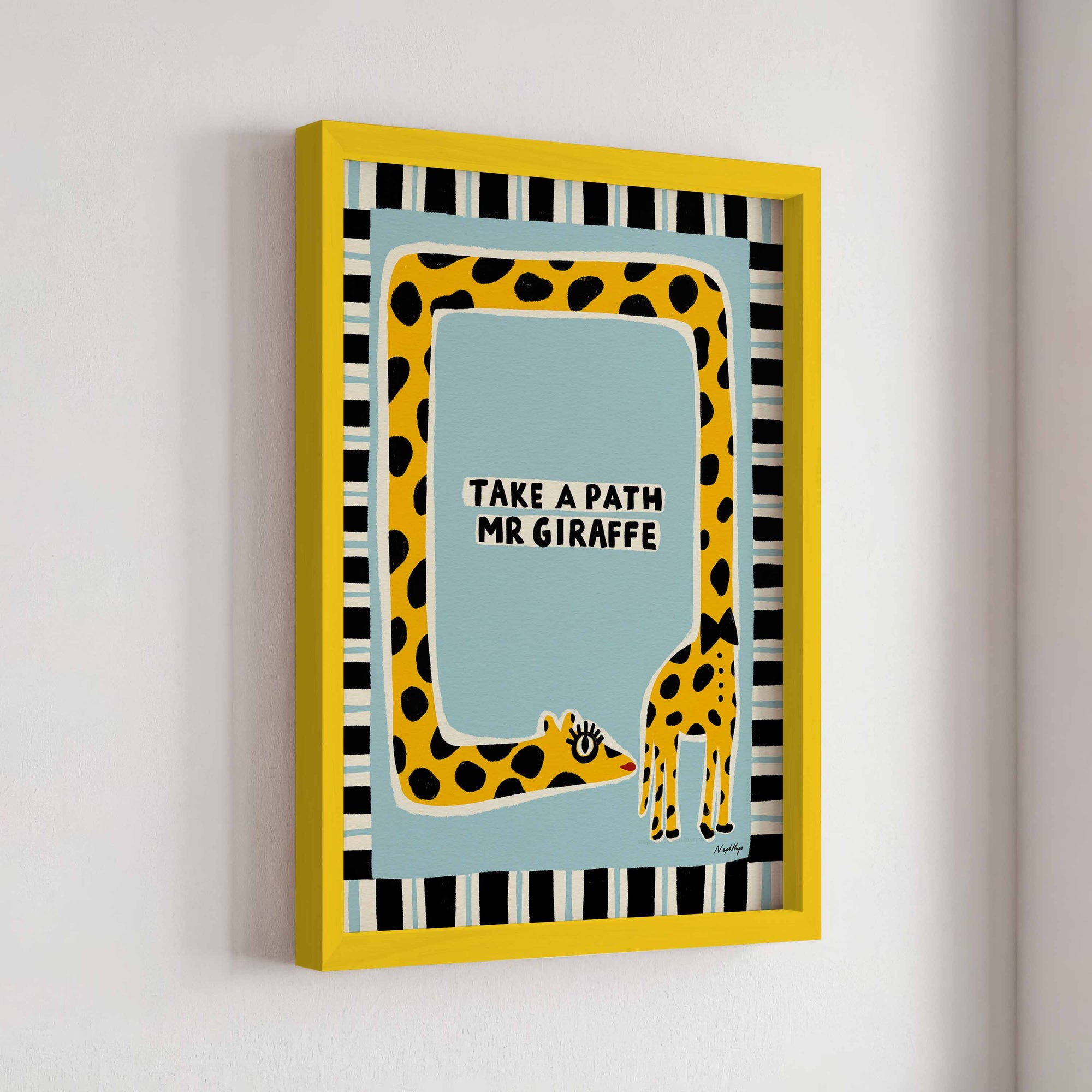 Take a Path Mr Giraffe Print