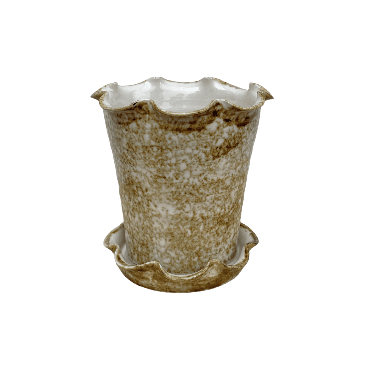 Frilly Pot - Sponged Iron