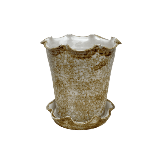Frilly Pot - Sponged Iron