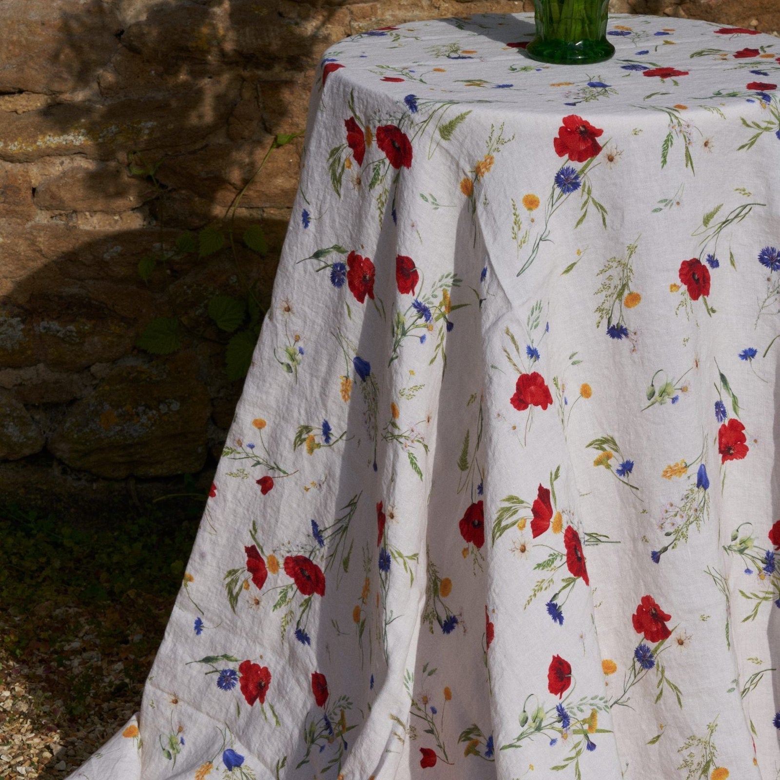 Summer Meadow Linen Tablecloth