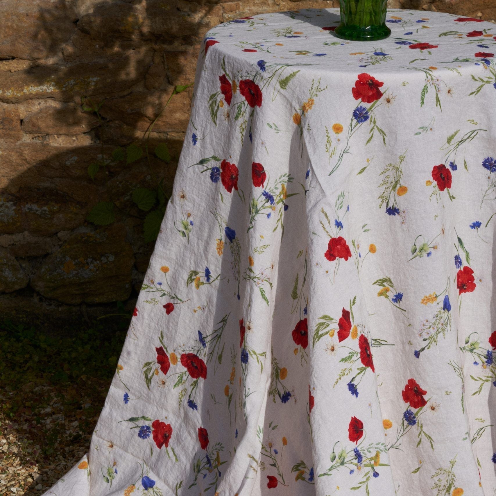 Summer Meadow Linen Tablecloth
