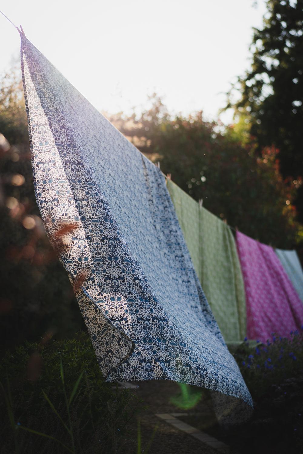 Flat Top Sheet Made With Liberty Fabric Lodden