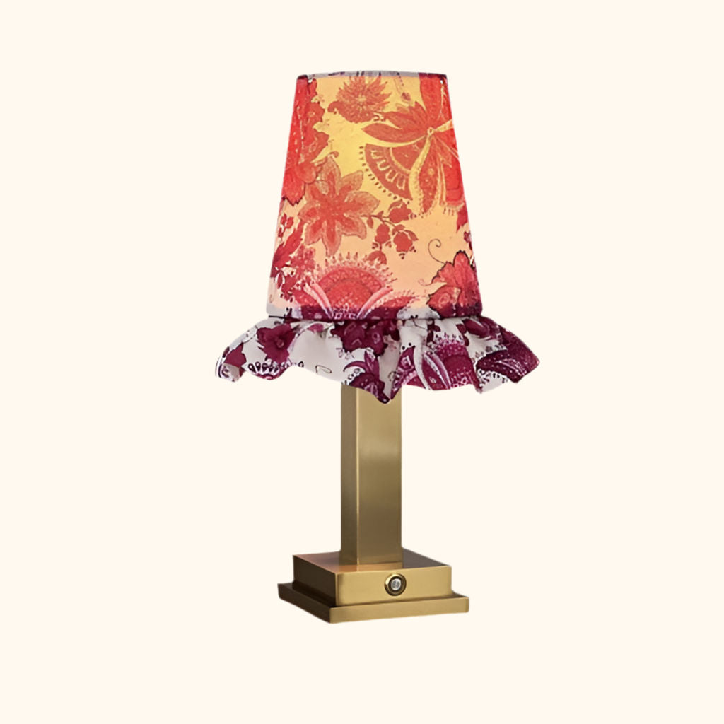 Philia Table Lamp Red Flowers