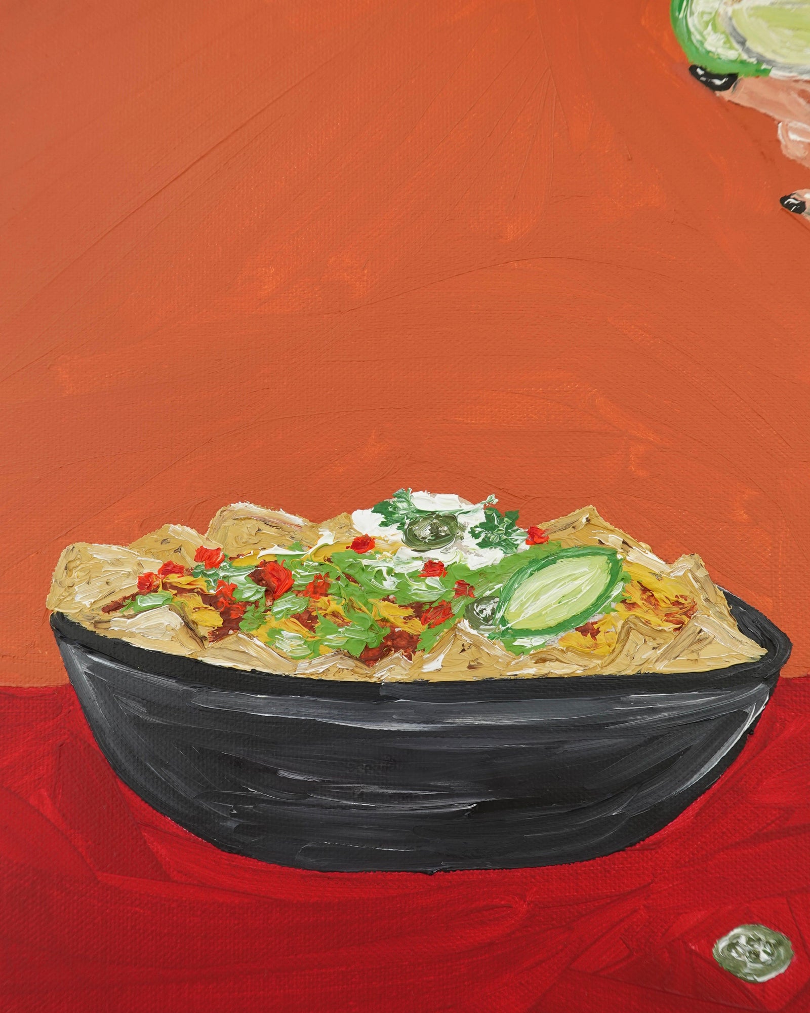 Sharing Nachos and Margaritas Painting