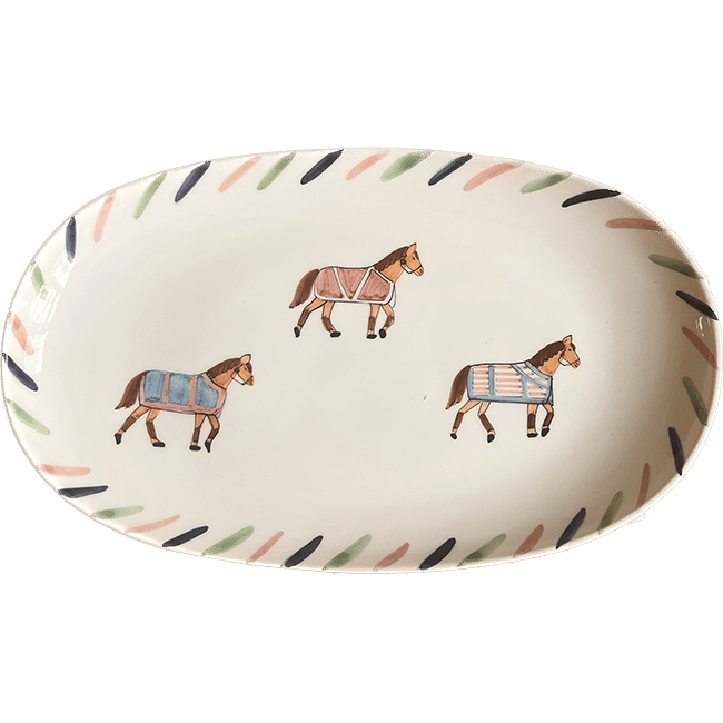 Oval Plate 32cm Brai x Popolo