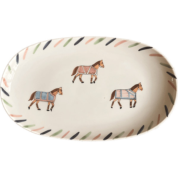 Oval Plate 32cm Brai x Popolo