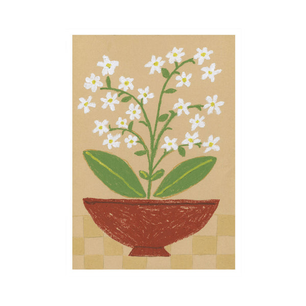 White Flowers Print
