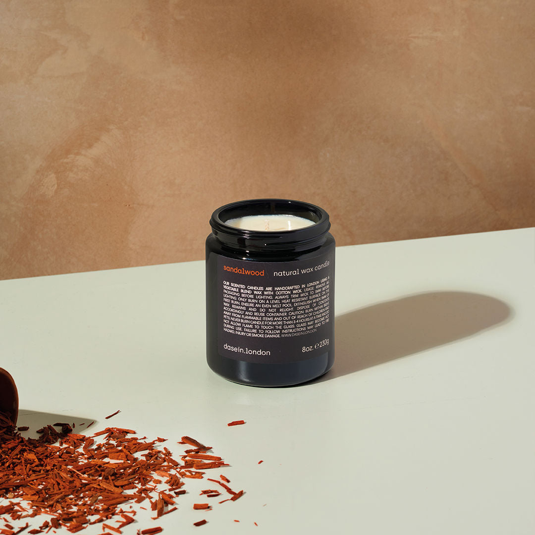 Sandalwood Natural Wax Candle (230g)