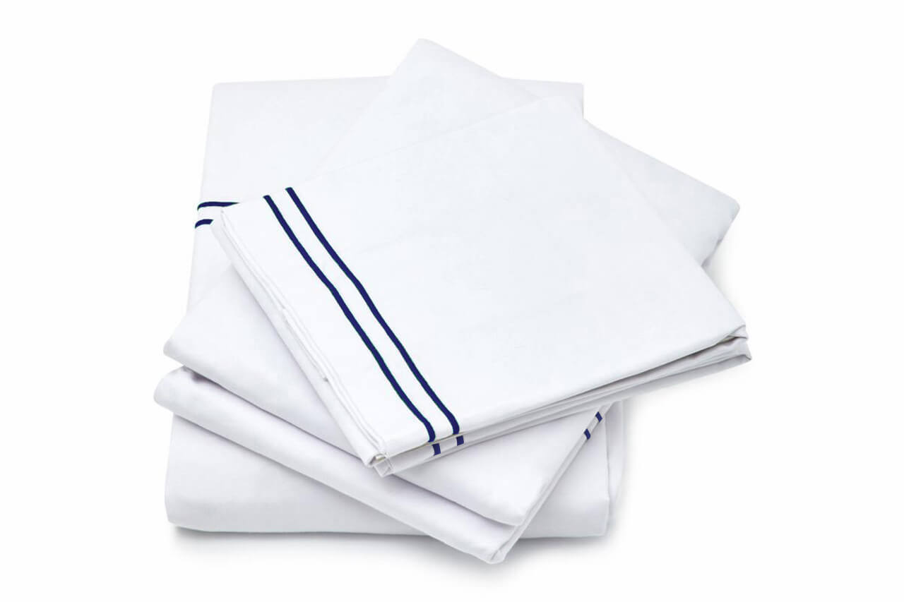 The Cairo Collection Bedding Set | Blue Stripe