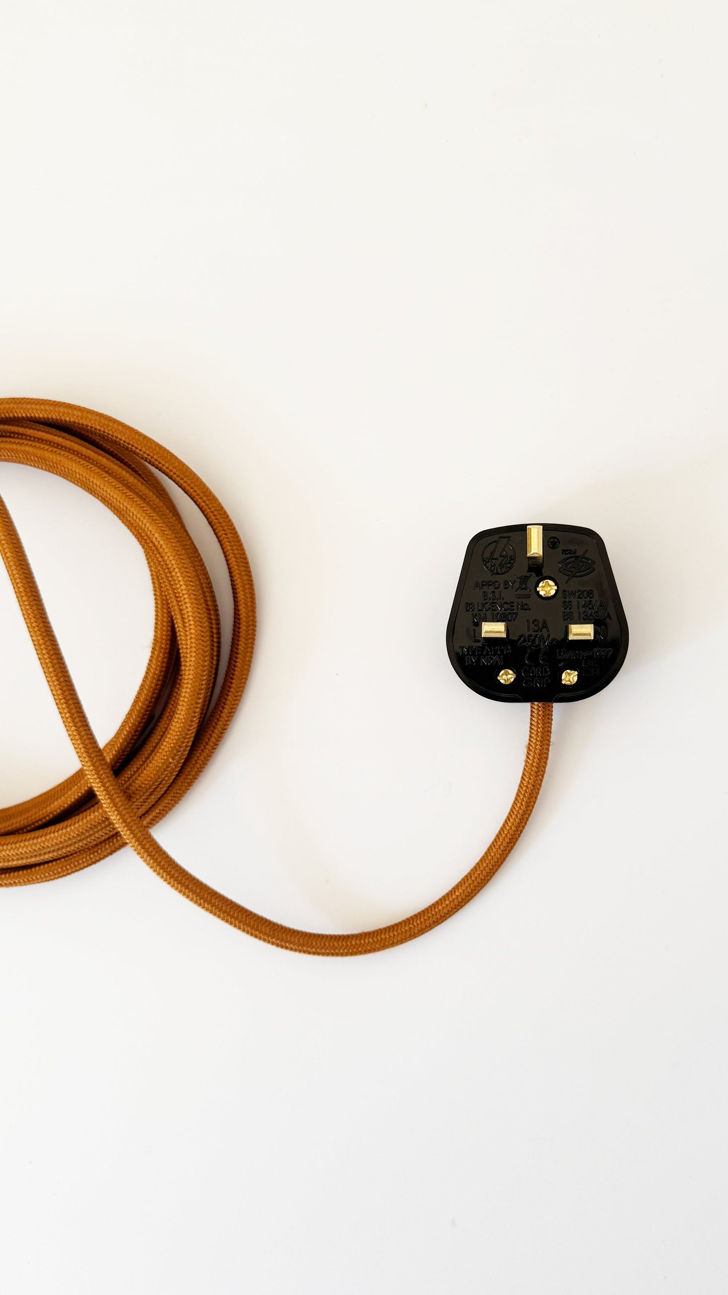 Bamboo and Terracotta Table Lamp - Blue