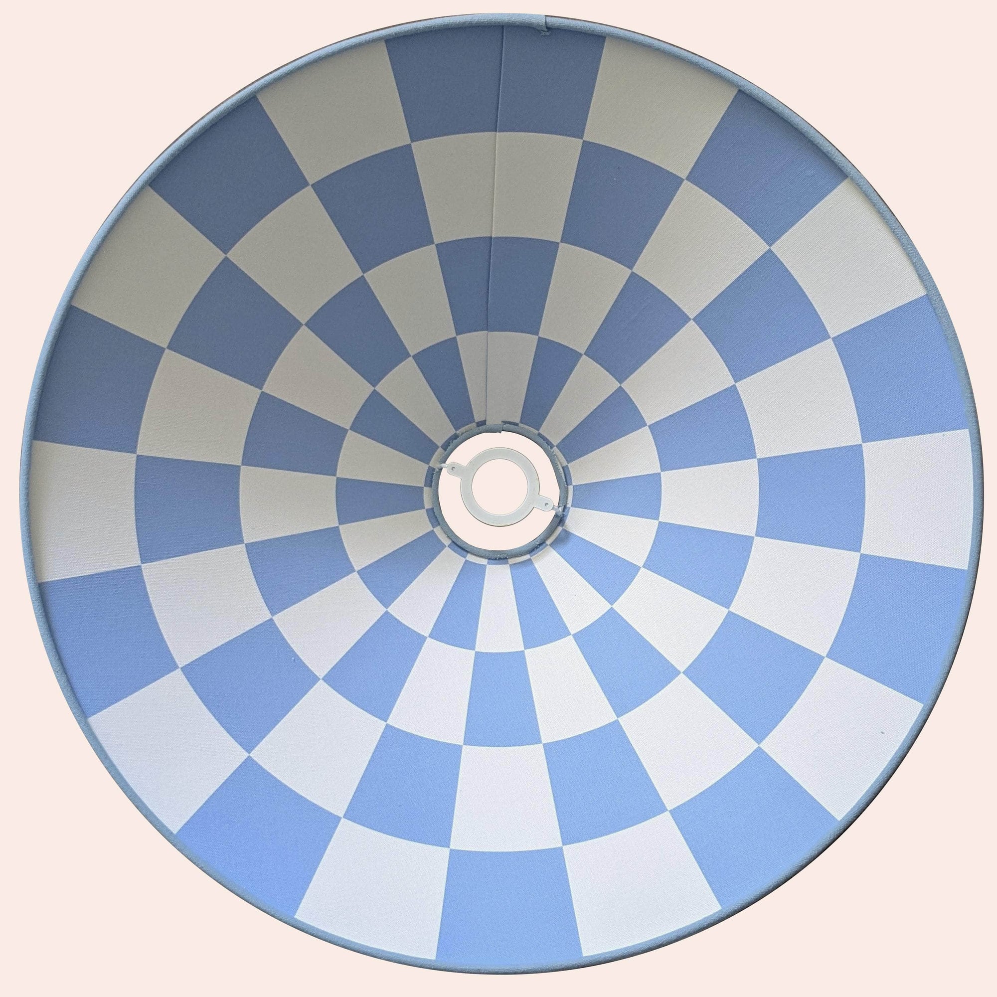 Damson Blue Checkered Cone Shade