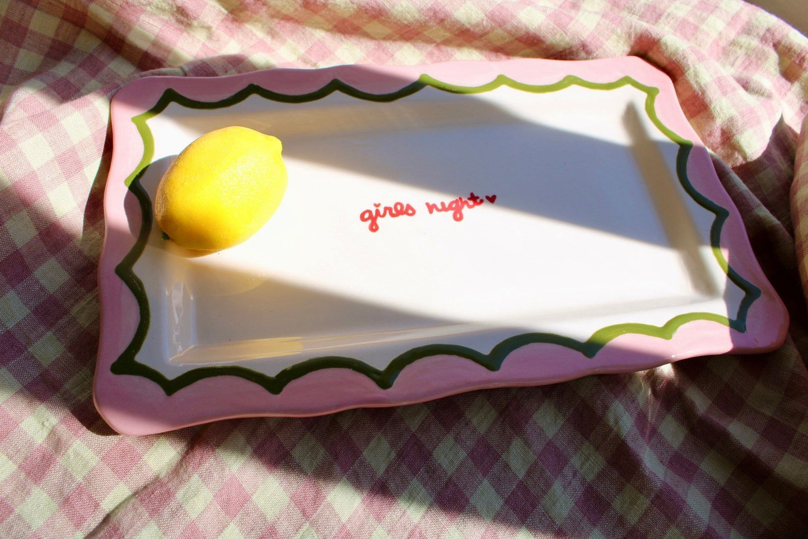 Hand-painted "girls night” Tray
