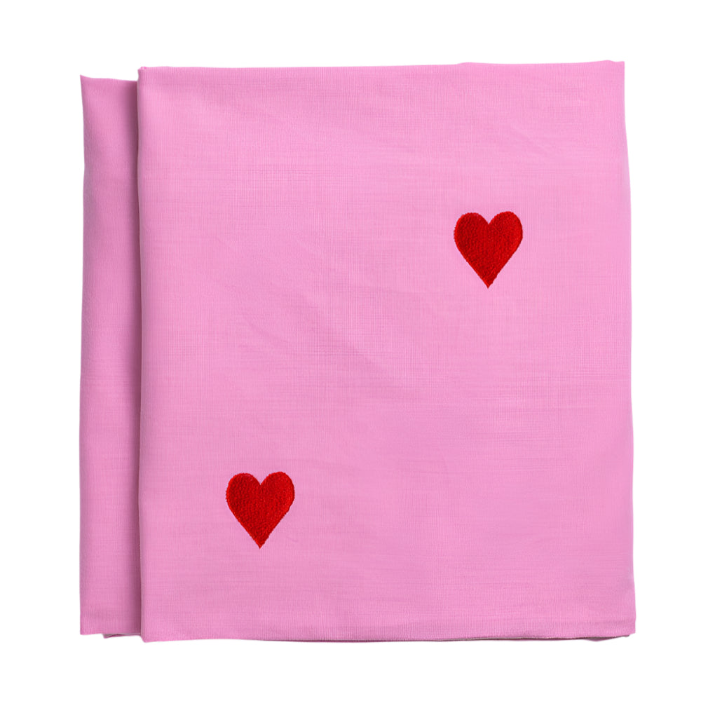 Tablecloth Pink Hearts