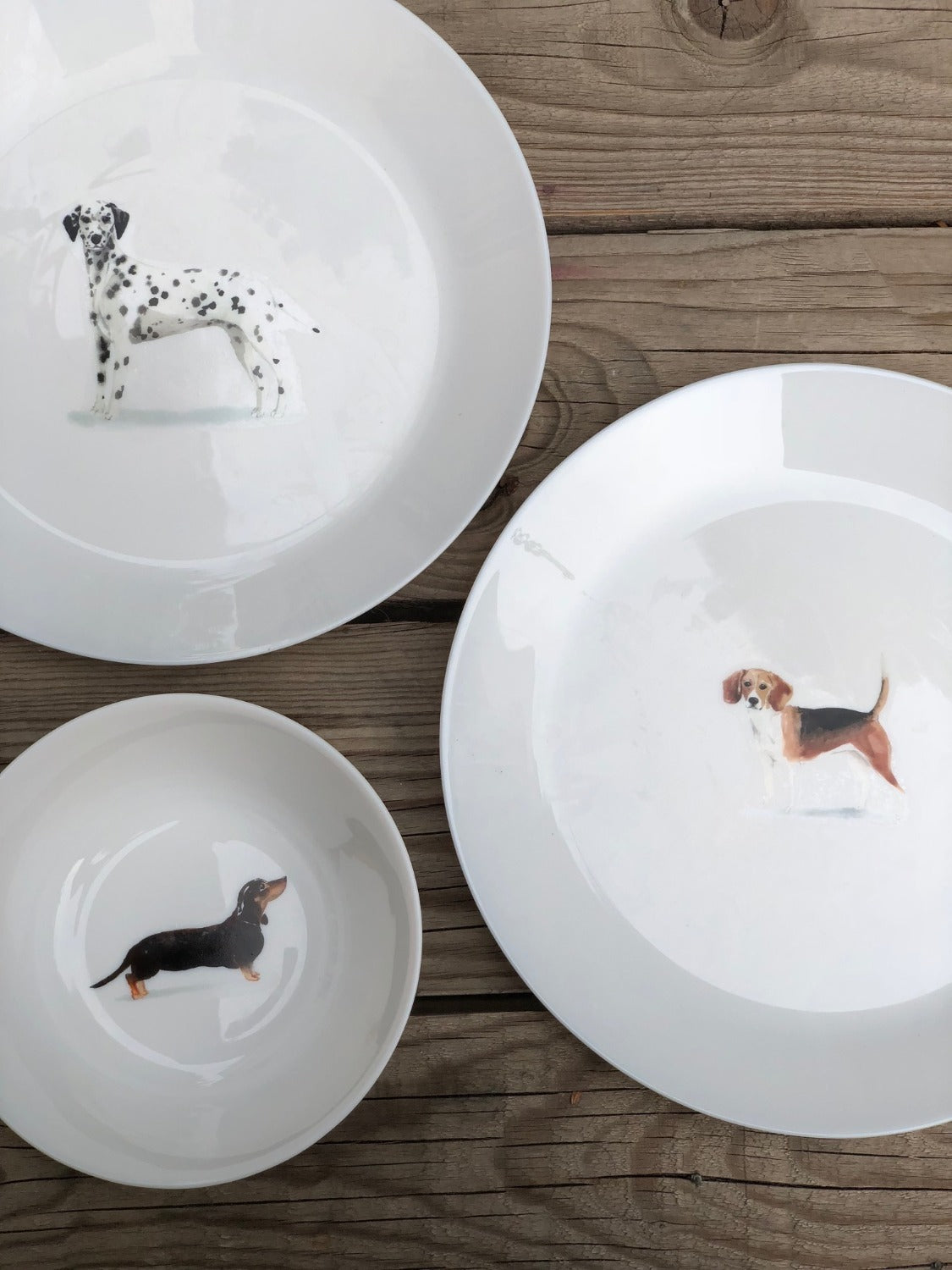 Watercolor Dogs Set DIY Plate Sticker Decoration