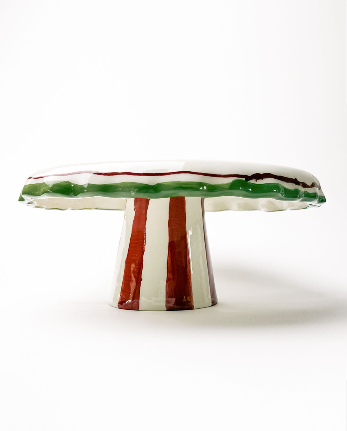 Handcrafted Ceramic Christmas Cake Stand