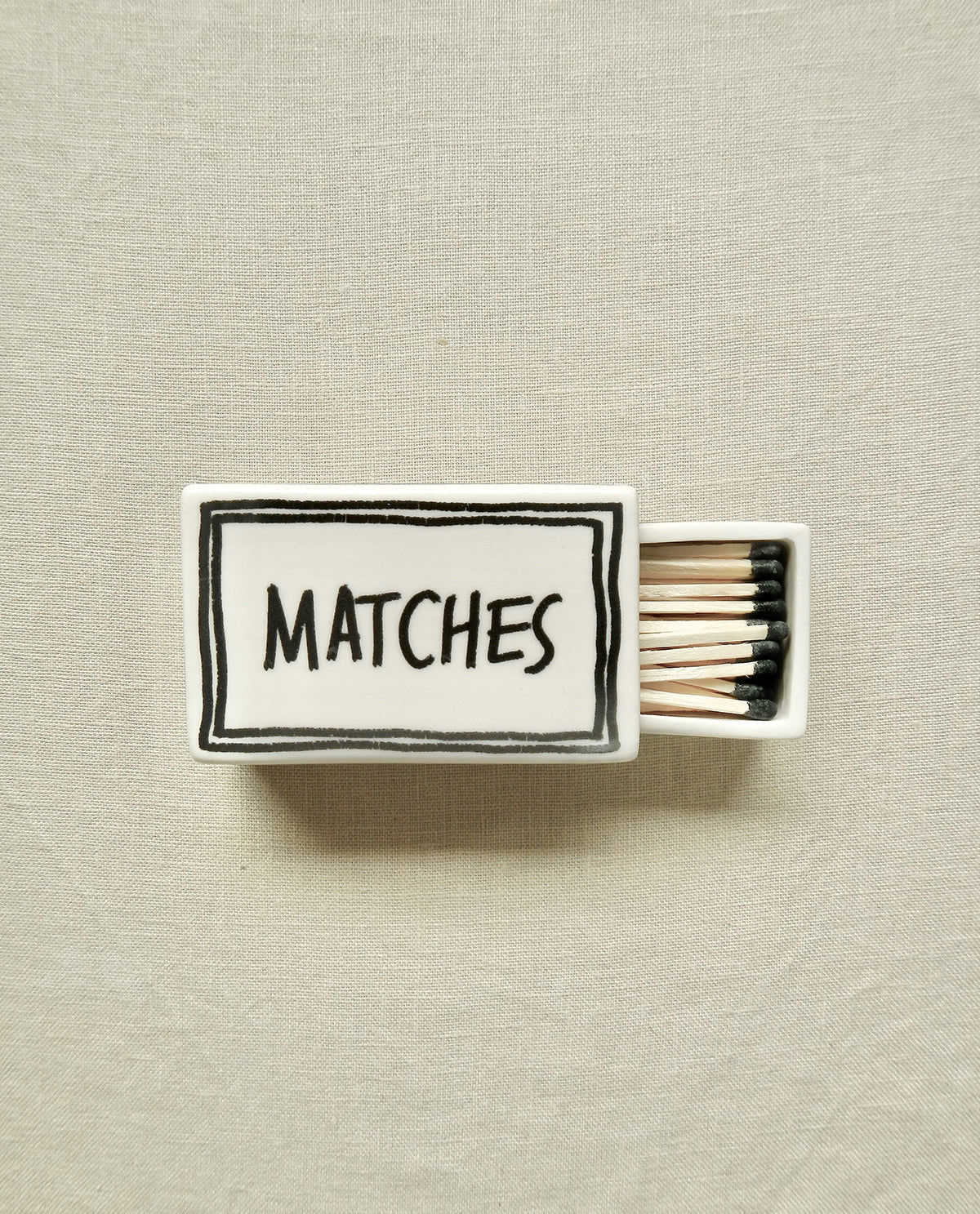 ‘Matches’ Ceramic Matchbox
