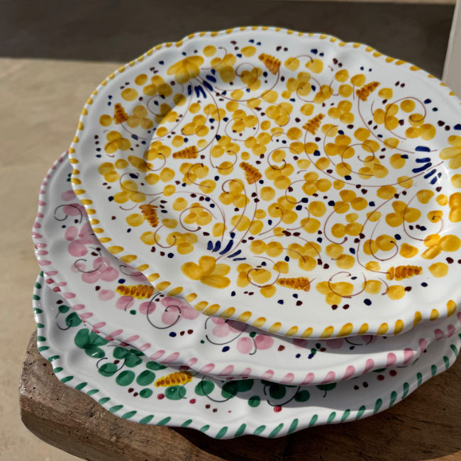 Deruta Oval Platter, Ochre - 32cm