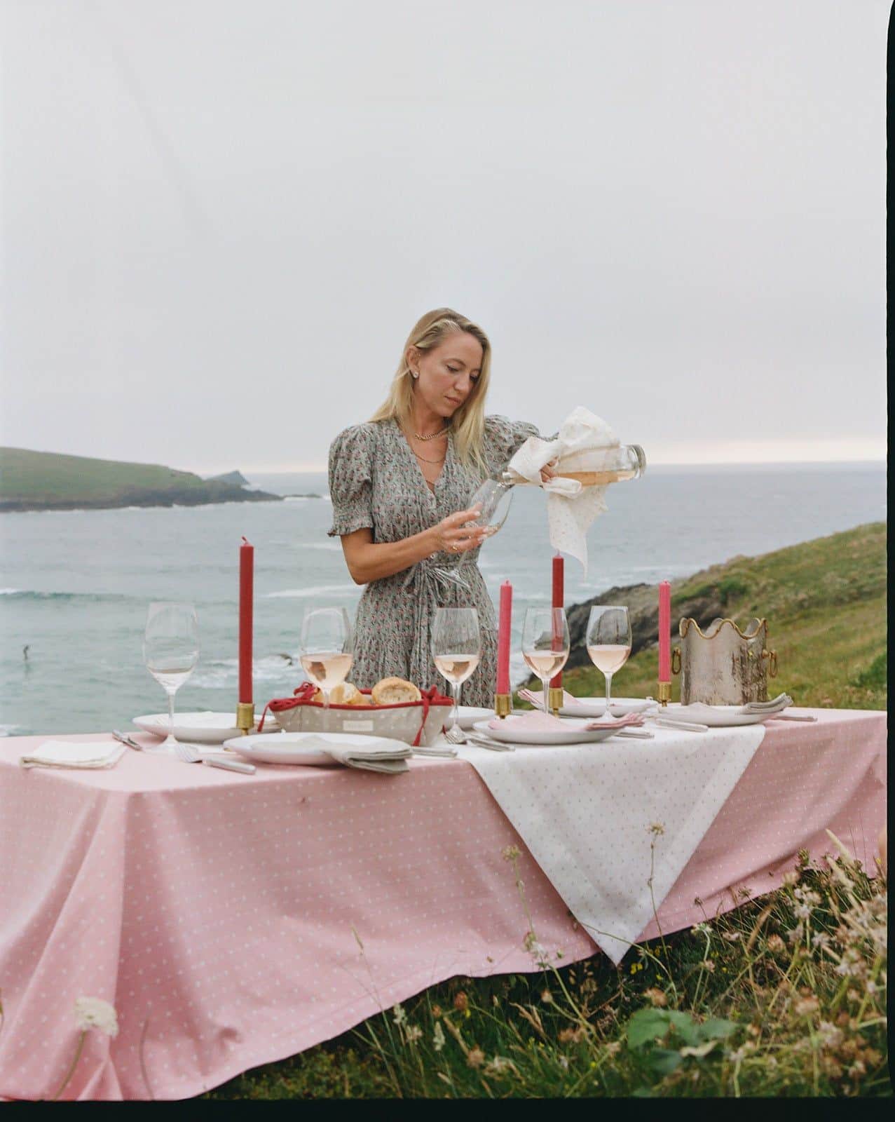 Minni Table Cloth - Faded Red