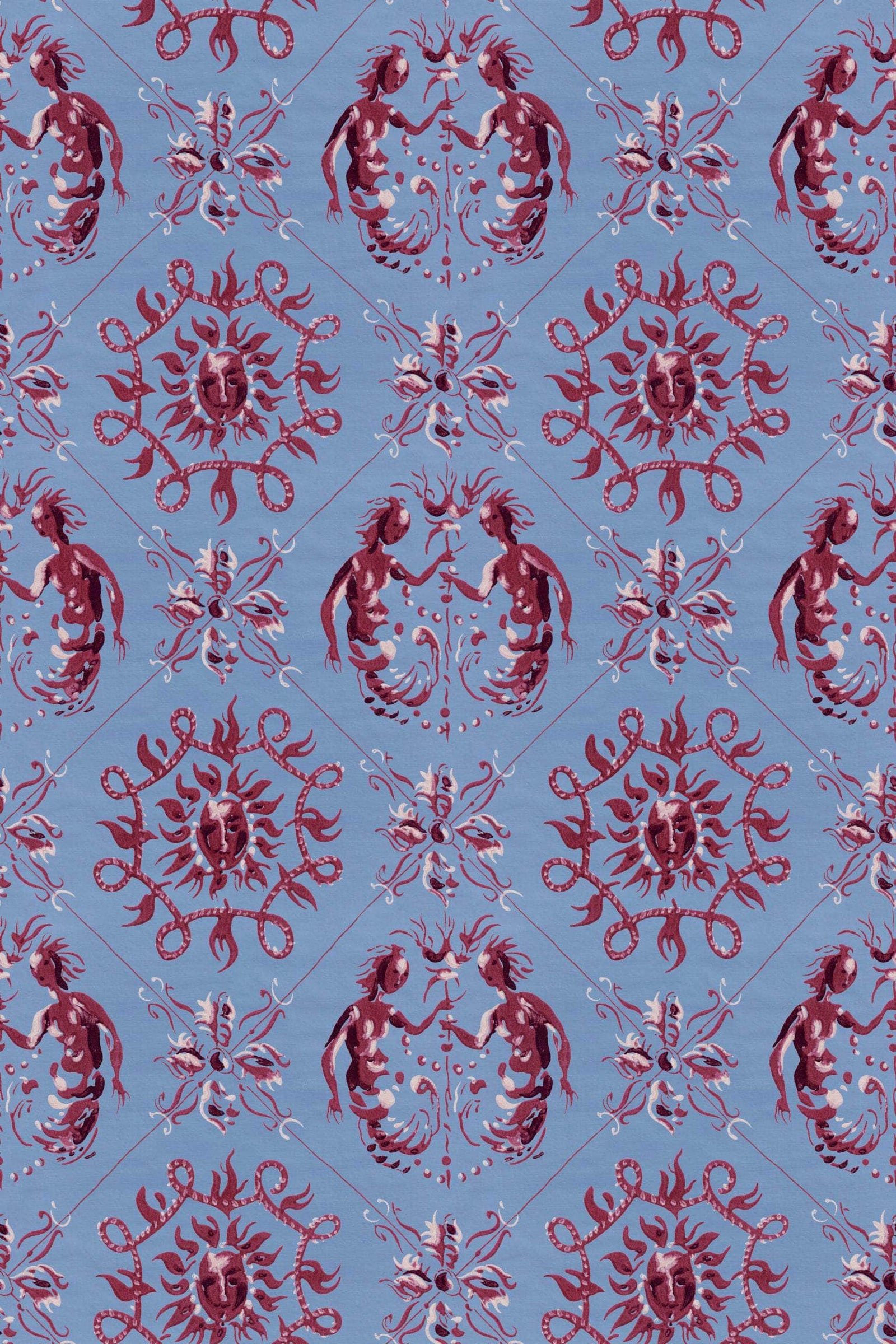 Syreni Coral Wallpaper