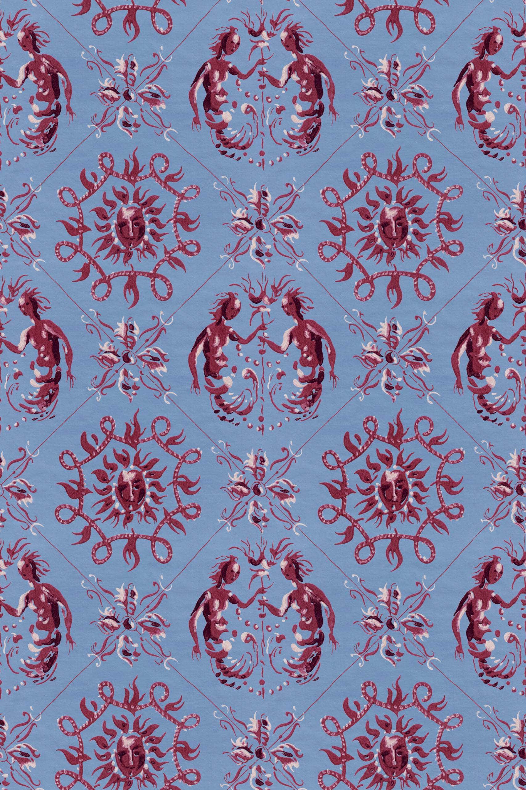 Syreni Coral Wallpaper
