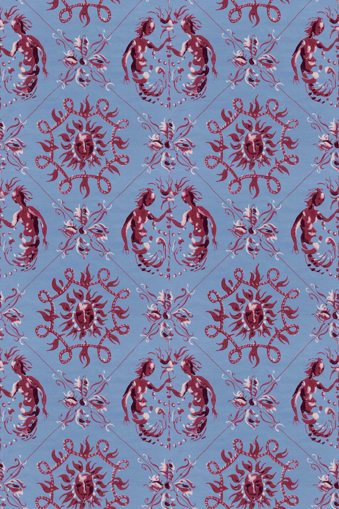 Syreni Coral Wallpaper