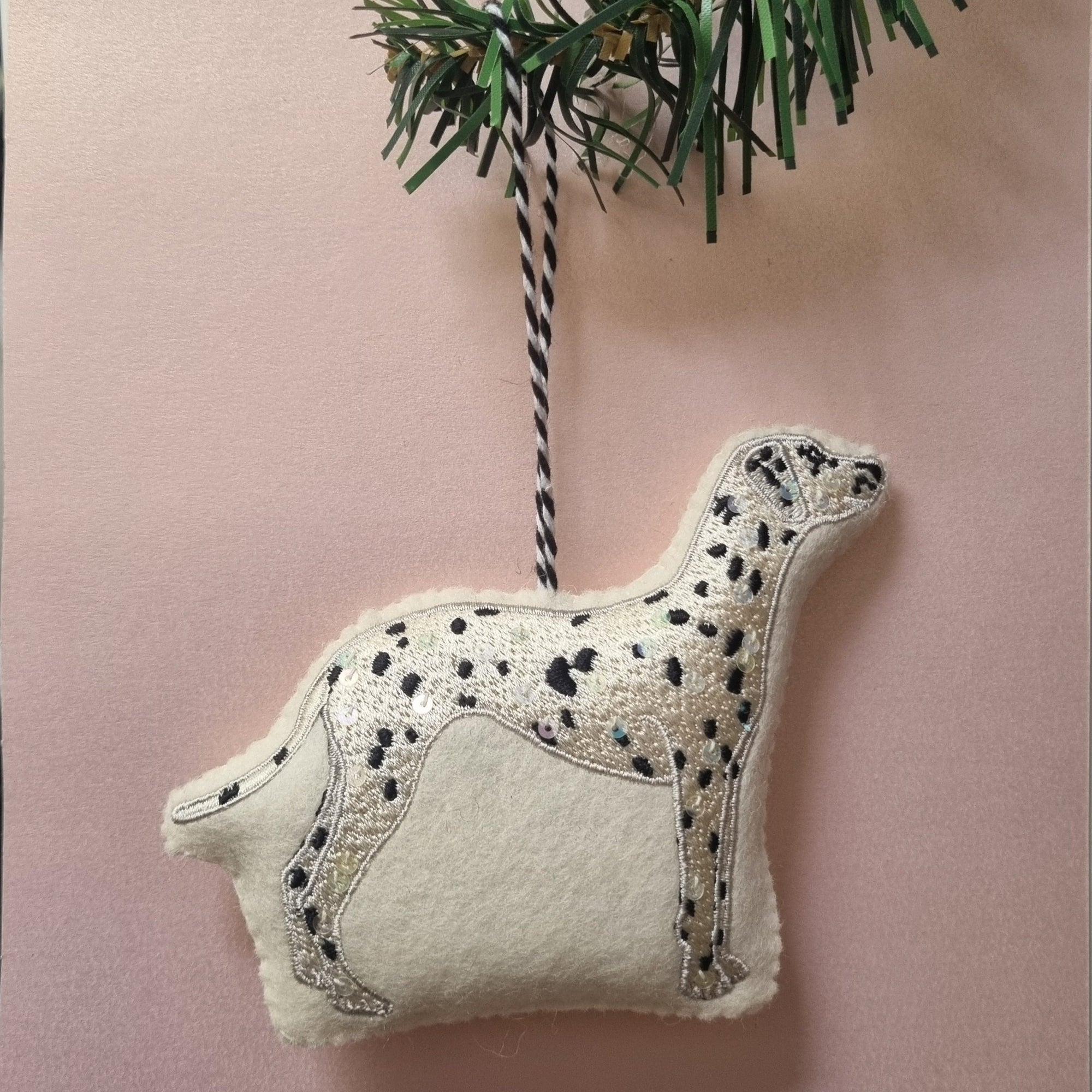 The Dalmatian Embroidered Ornament