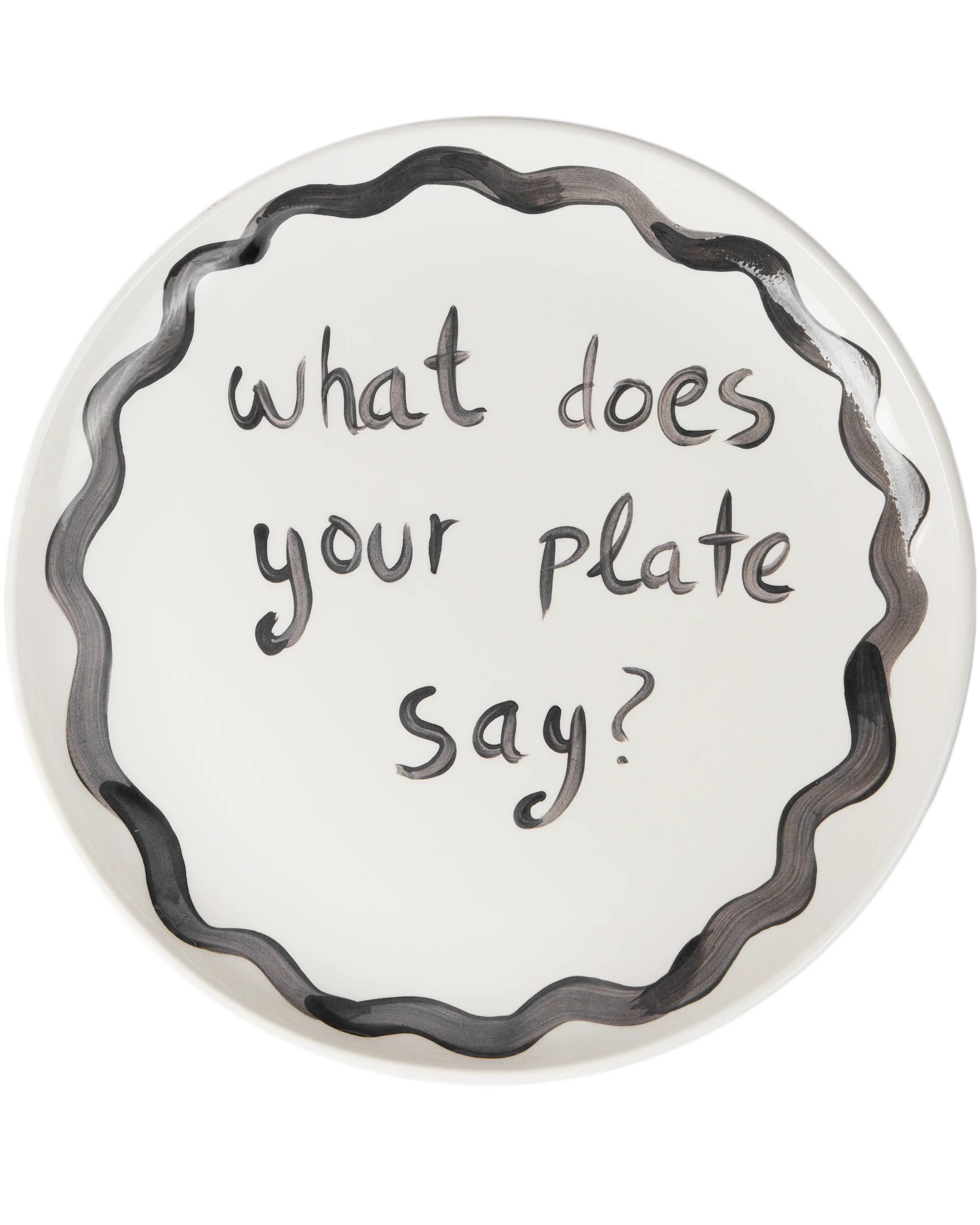 "What Does Your Plate Say" Plate