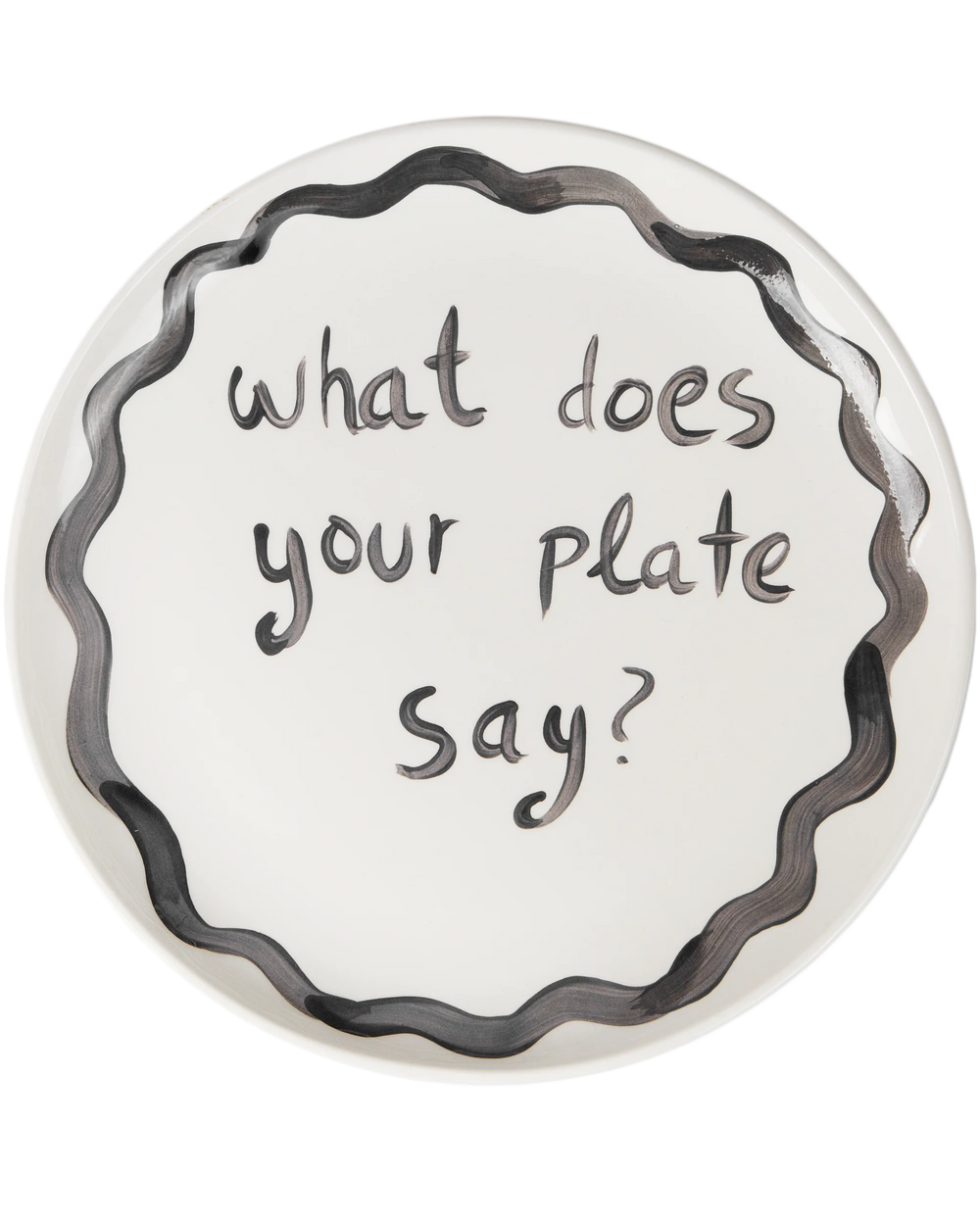 "What Does Your Plate Say" Plate