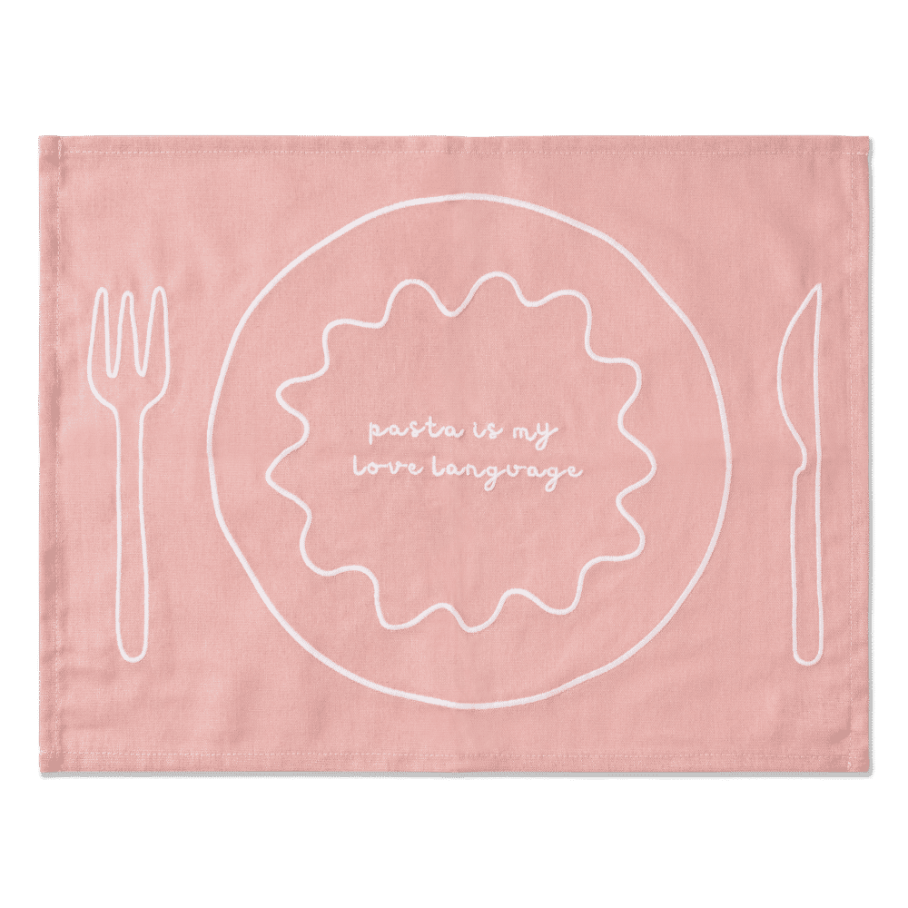 Placemats Embroidered Plates - Set of 2