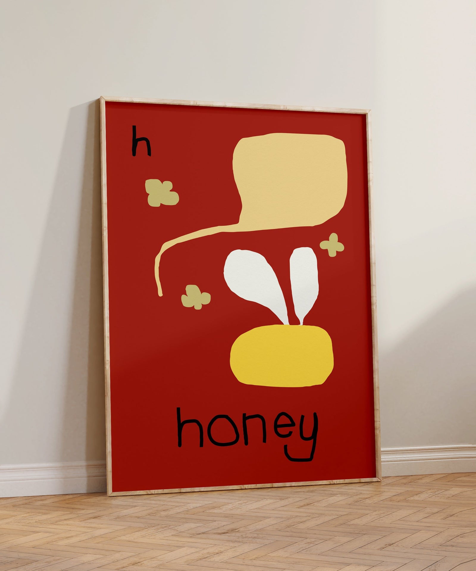 H for Honey Art Print