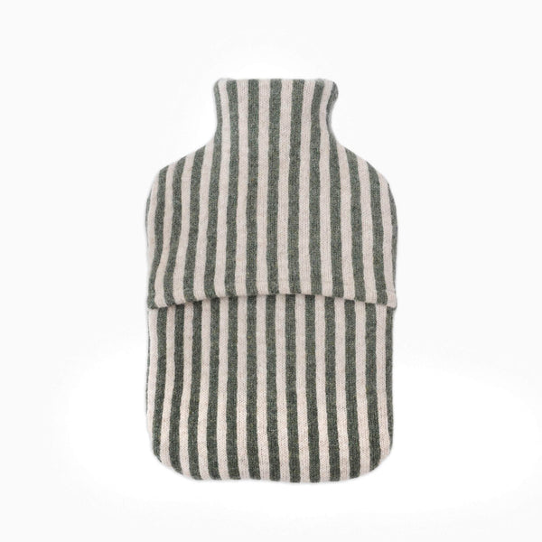 Green Bold Stripe Hot Water Bottle