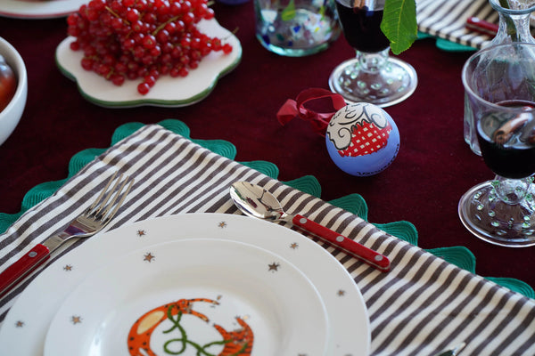 Hand Painted Ceramic Christmas Baubles