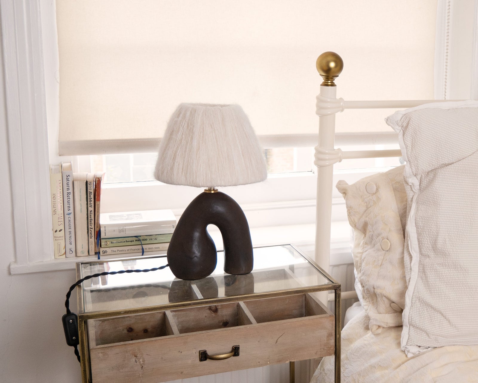 'Opposée' Table Lamp - Satin Brown