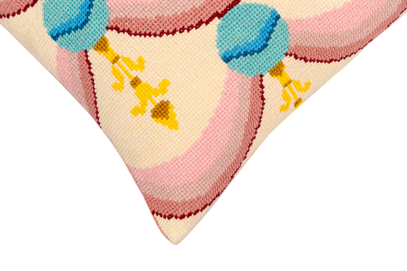 Cross-Stitch Pillow Cover 14×20 in