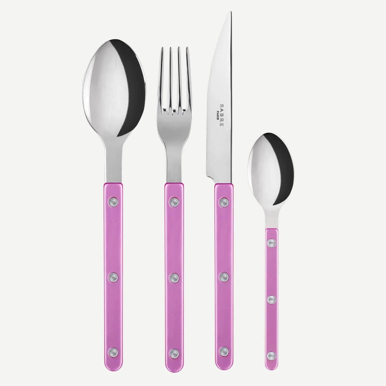 Bistrot Pearly 4pc Cutlery Set, Pink