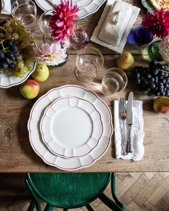 Romilly Dinner Plate, Red, Set Of 4