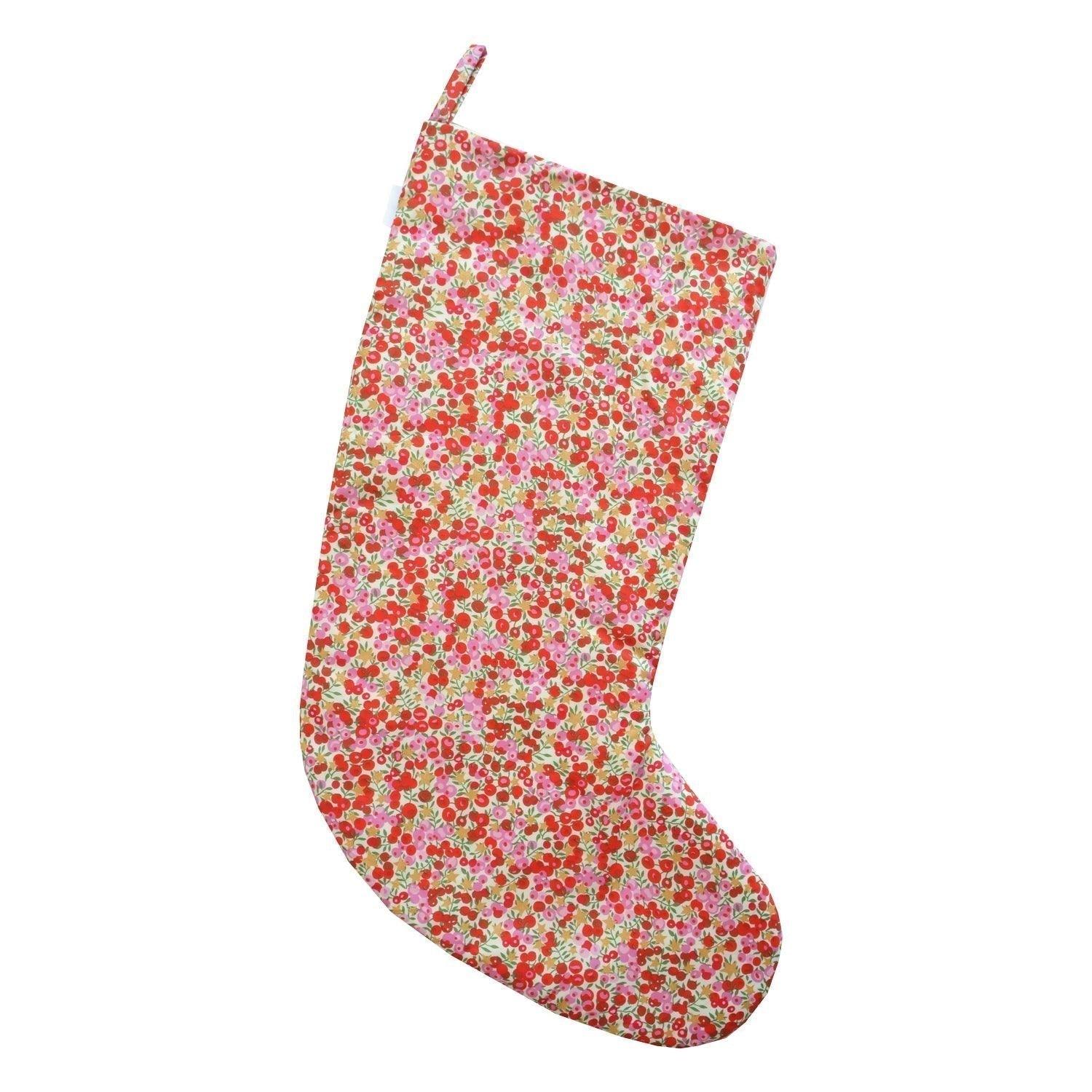 Christmas Stocking made with Liberty Fabric WILTSHIRE STAR