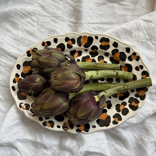 Leopardo Oval Platter 32cm