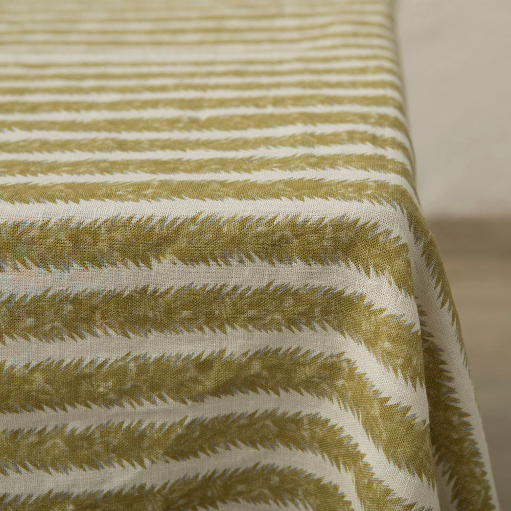 Natural Linen Atria Mini Yellow Tablecloth