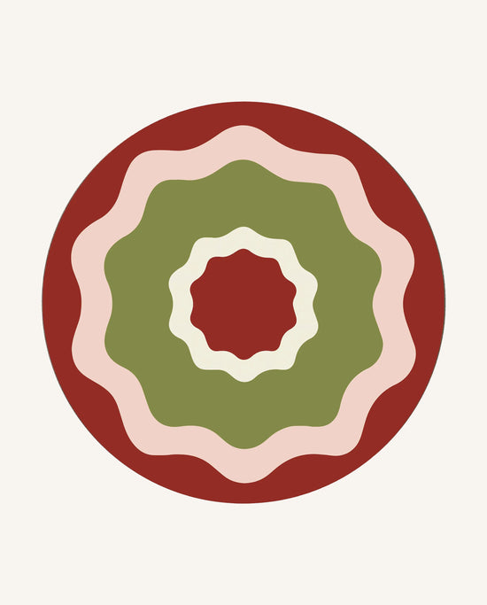 Rhubarb Ripple Placemats (Set of 6)