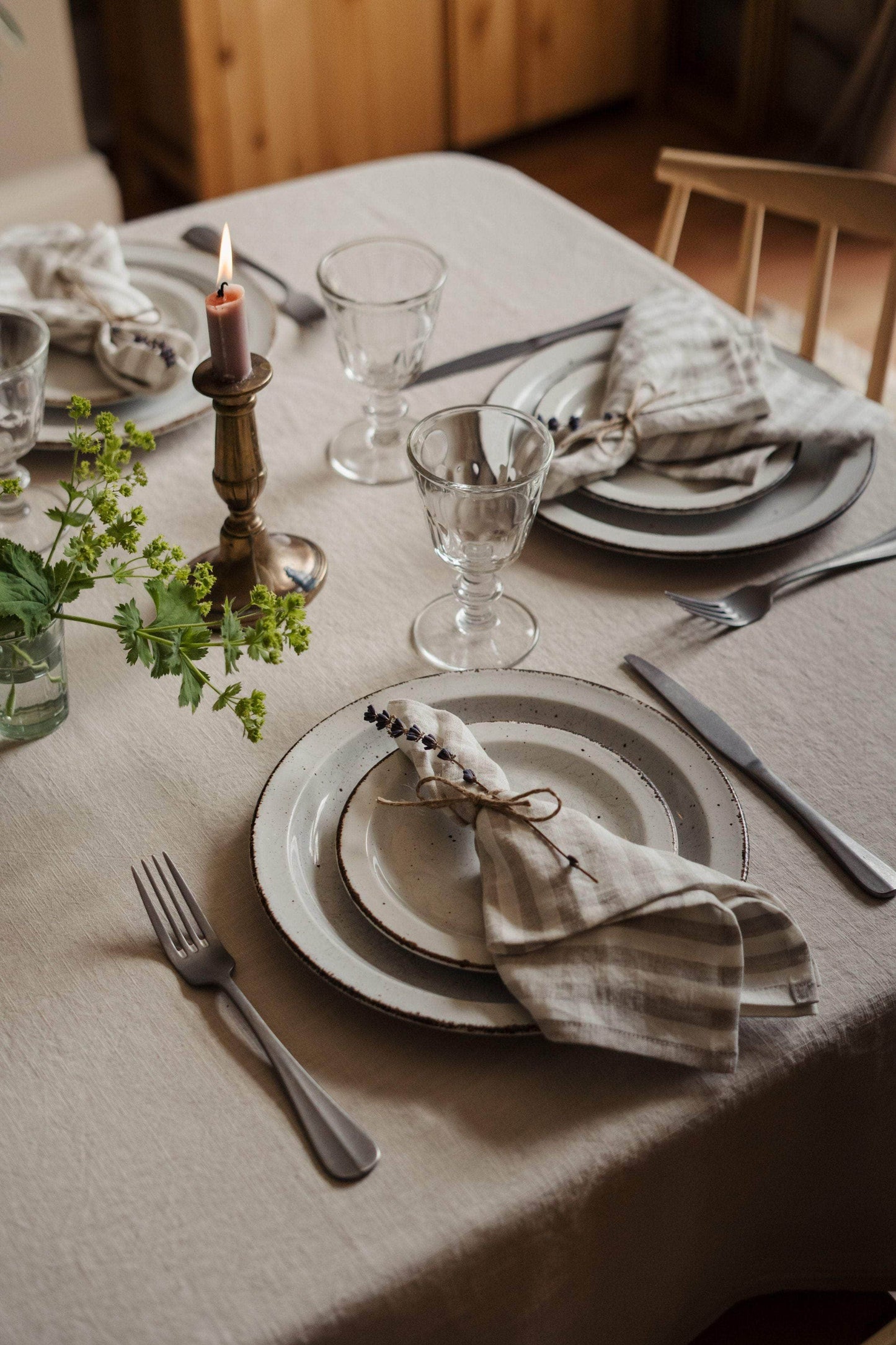 Linen Stripe Napkin Pairs