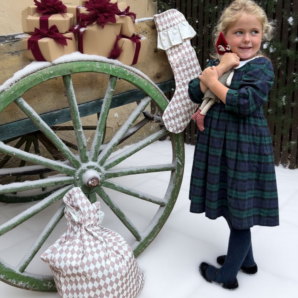 Harlequin Santa Sack - Chestnut Spice