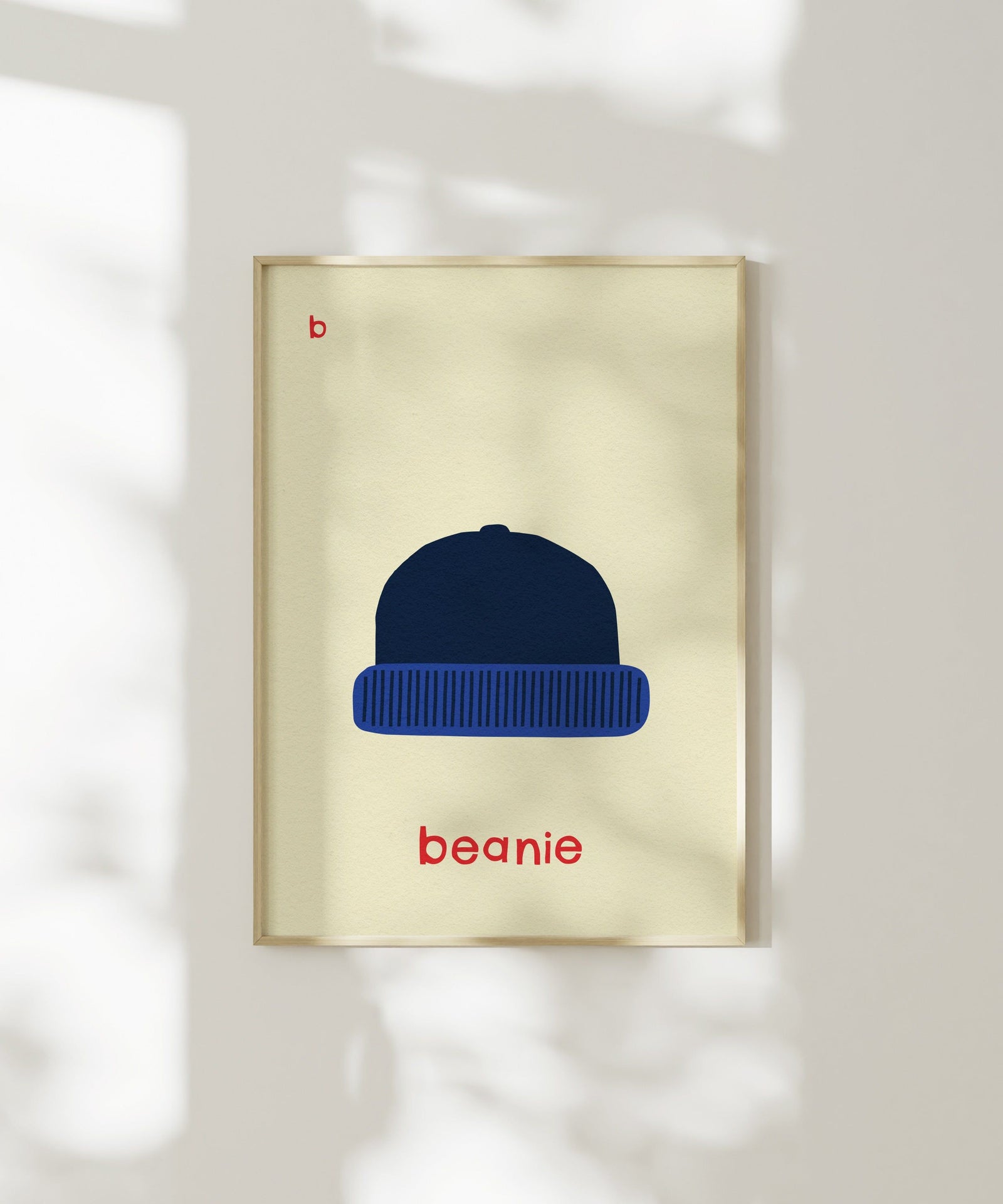 B for Beanie Art Print