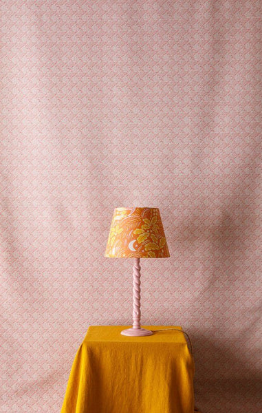 Staffordshire Empire Shade in Yellow and Pink Large