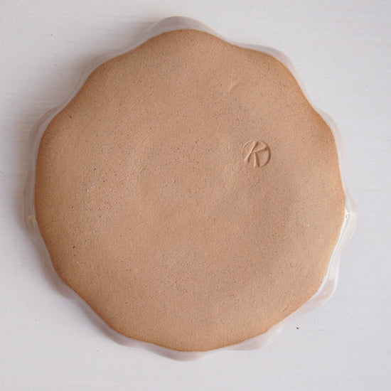 Pink Hair Girl Mini Pottery Face Plate