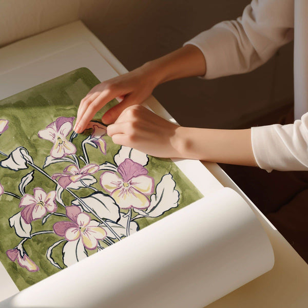 Pansy Art Print