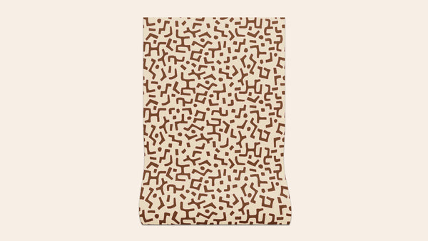 Raphia Wallpaper, Tobacco, Roll