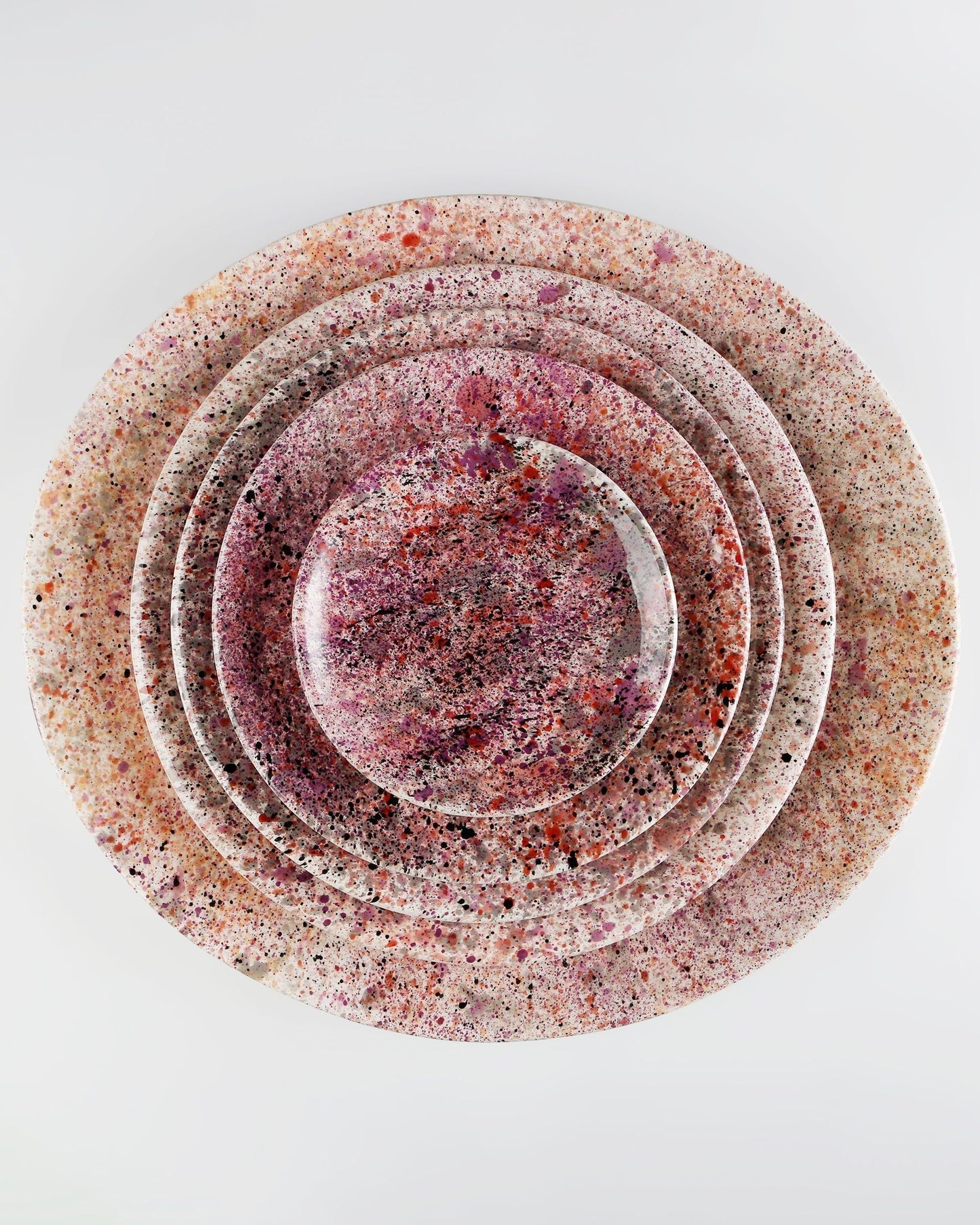 Black Rose Splatter Plate